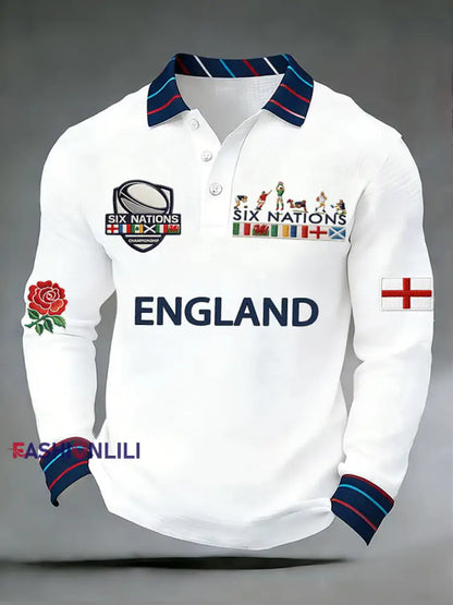 Men’s England Rugby Print Sweatshirt A / S