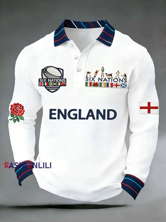 Men’s England Rugby Print Sweatshirt A / S