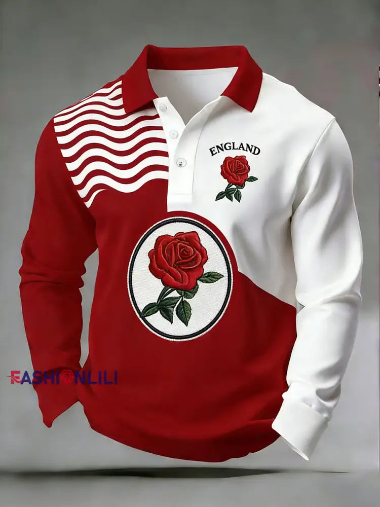 Men’s England Rugby Print Sweatshirt A / S