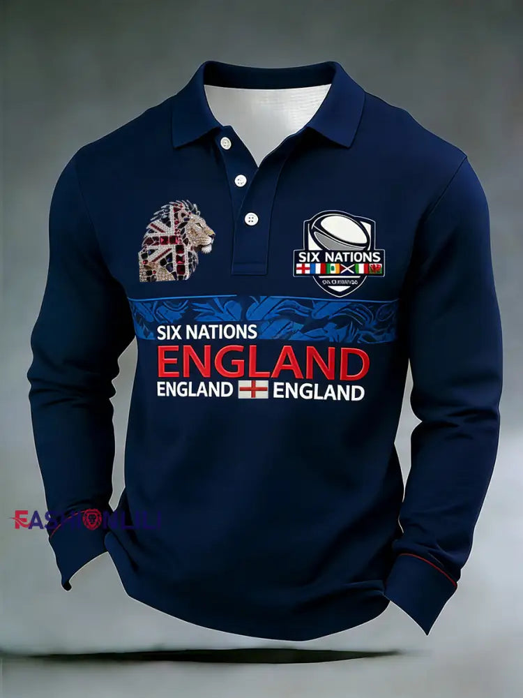 Men’s England Rugby Print Sweatshirt A / S