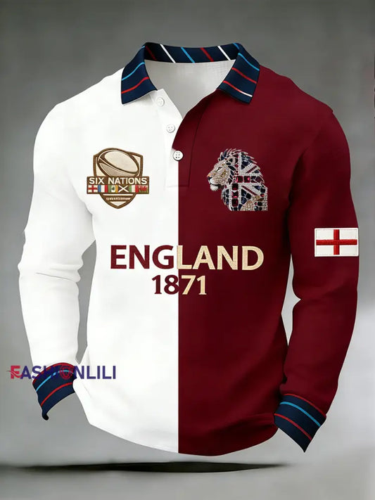 Men’s England Rugby Print Sweatshirt A / S