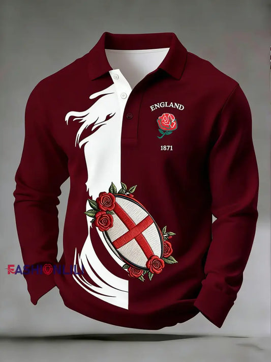 Men’s England Rugby Print Sweatshirt A / S
