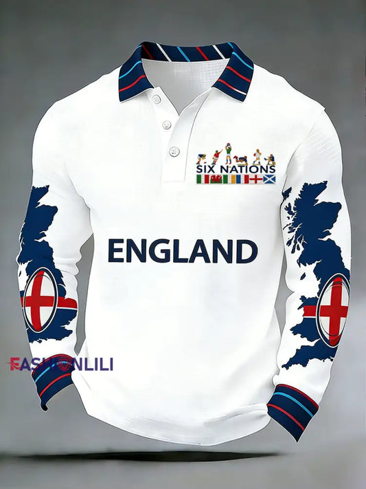 Men’s England Rugby Print Sweatshirt A / S