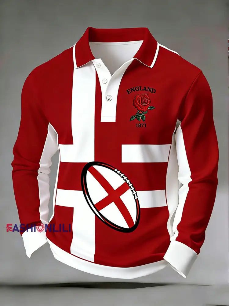 Men’s England Rugby Print Sweatshirt A / S
