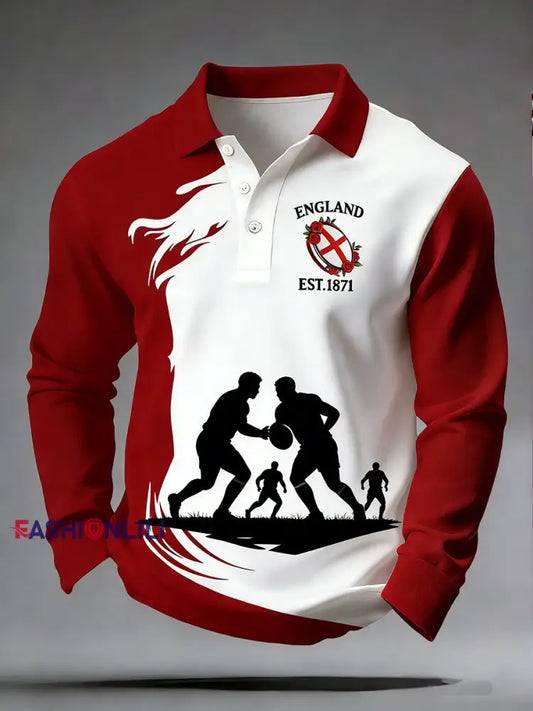 Men’s England Rugby Print Sweatshirt A / S