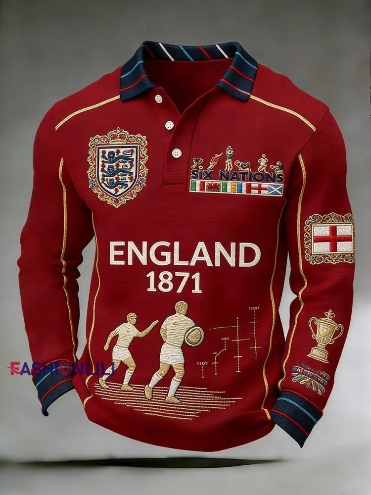 Men’s England Rugby Print Sweatshirt A / S