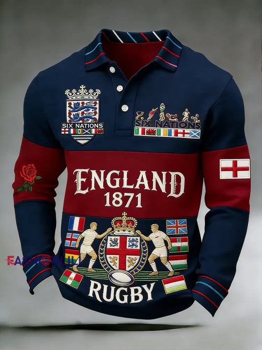 Men’s England Rugby Print Sweatshirt A / S