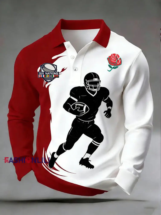 Men’s England Rugby Print Sweatshirt A / S