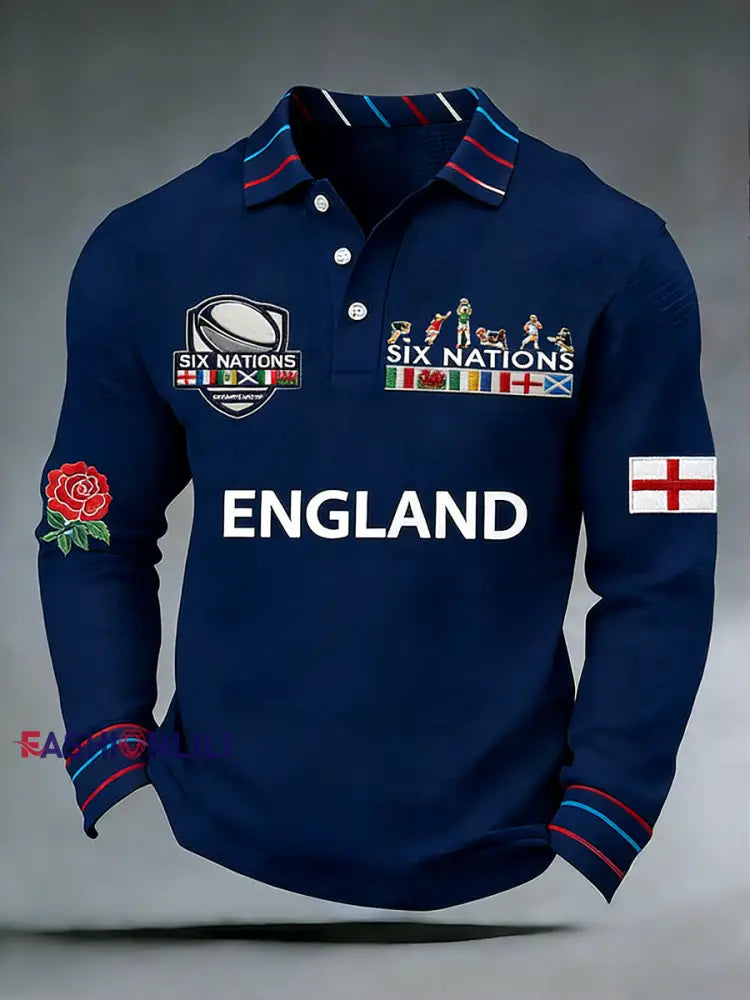Men’s England Rugby Print Sweatshirt C / S