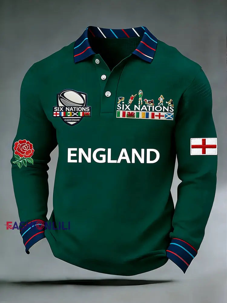 Men’s England Rugby Print Sweatshirt F / S