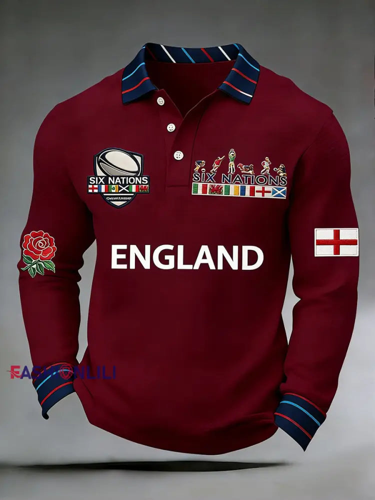 Men’s England Rugby Print Sweatshirt G / S