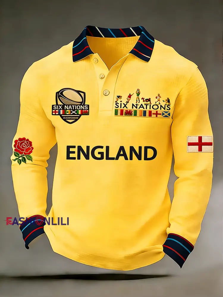 Men’s England Rugby Print Sweatshirt H / S