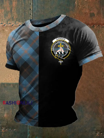 Men’s England Scotland Cruciata Cruce Junguntur Printed T-shirt Blue / S