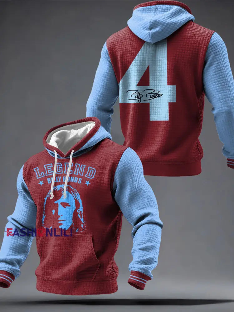 Men’s Football Lover Legend Printed Hoodie As picture / S