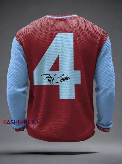 Men’s Football Lover Legend Printed Waffle Tops