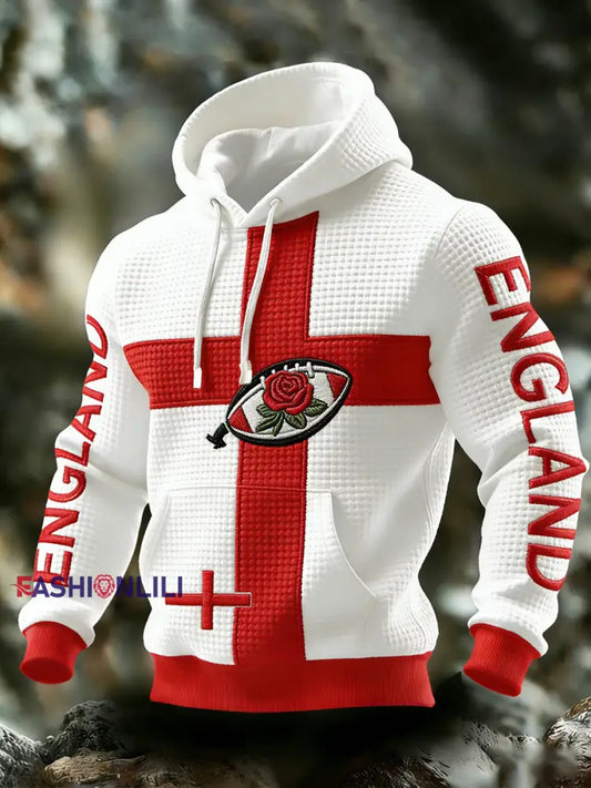 Men’s Football Printed Casual Hoodie A / S