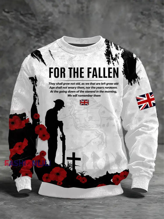 Men’s For the fallen Crew Neck Sweatshirt As picture / S