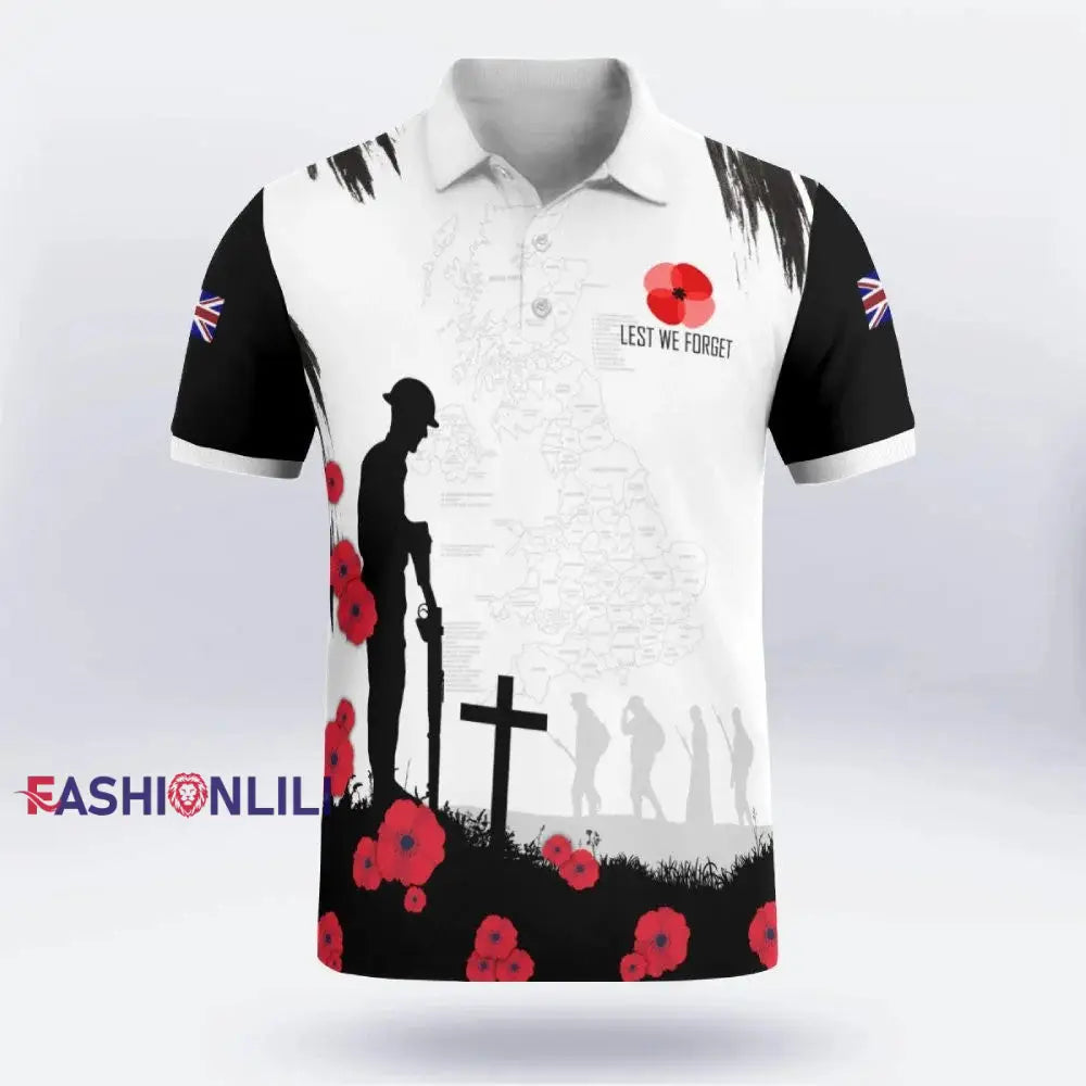 Men’s FOR THE FALLEN Short Sleeve Polo Shirt