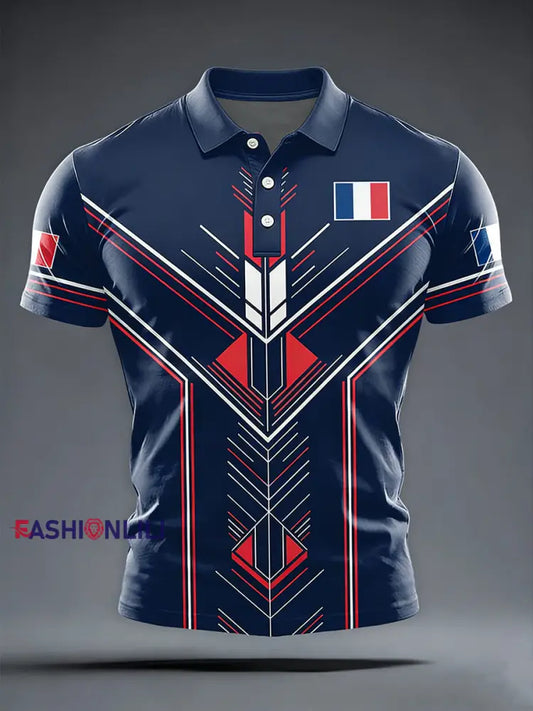 Men’s France Rugby Fan short sleeve shirt As picture / S