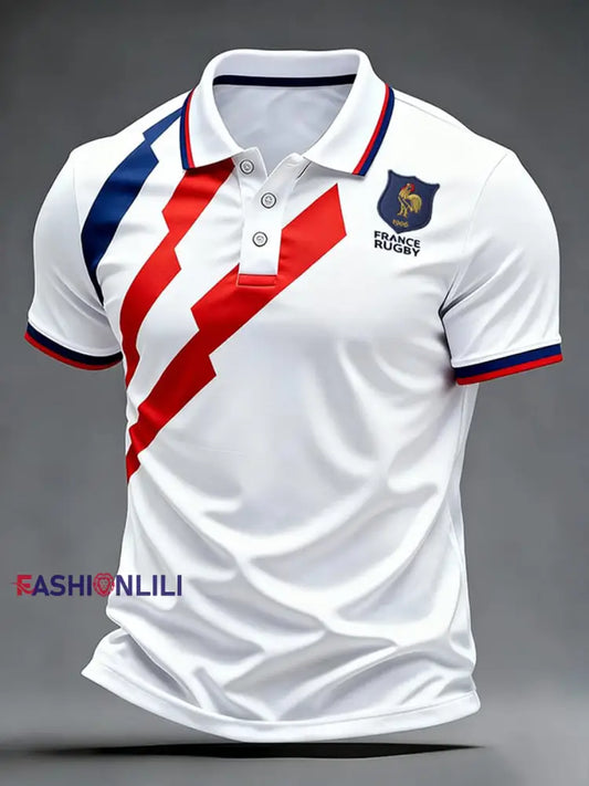 Men’s France Rugby Shirt White / S