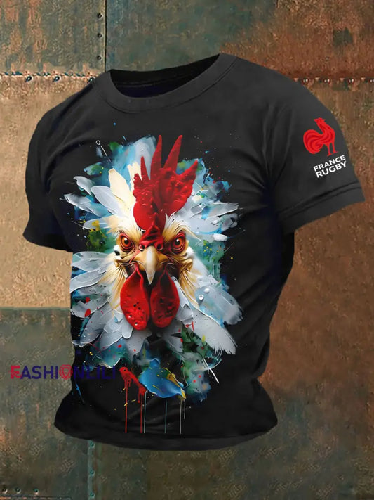 Men’s France Rugby Short Sleeves T-shirt Black / S