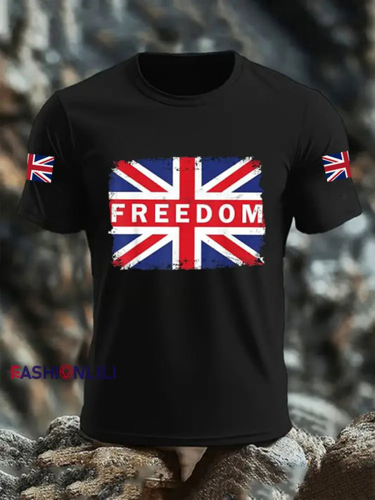 Men’s Freedom Short-sleeved T-shirt Black / S