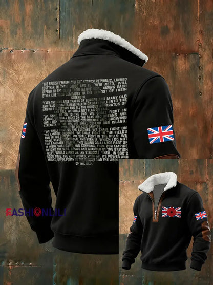 Men’s Funny Churchill Printed Hoodie Black / S