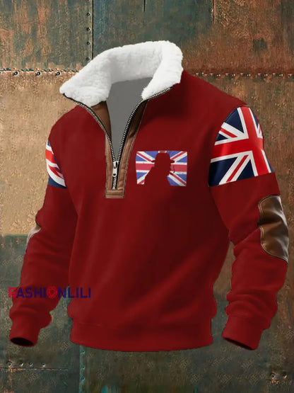 Men’s Funny Churchill Printed Hoodie Red / S