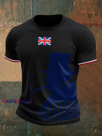 Men’s Funny Churchill Printed T-shirt Black / S