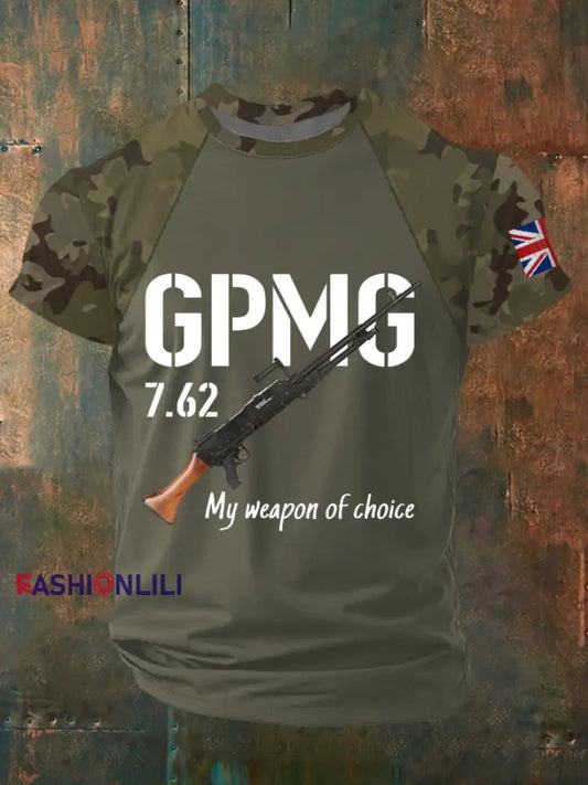 Men’s GPMG My Weapon Of Choiceshort Sleeves T-Shirt Army Green / S