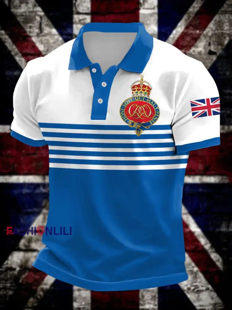 Men’s Grenadier Guard Print short sleeve shirt As picture / S