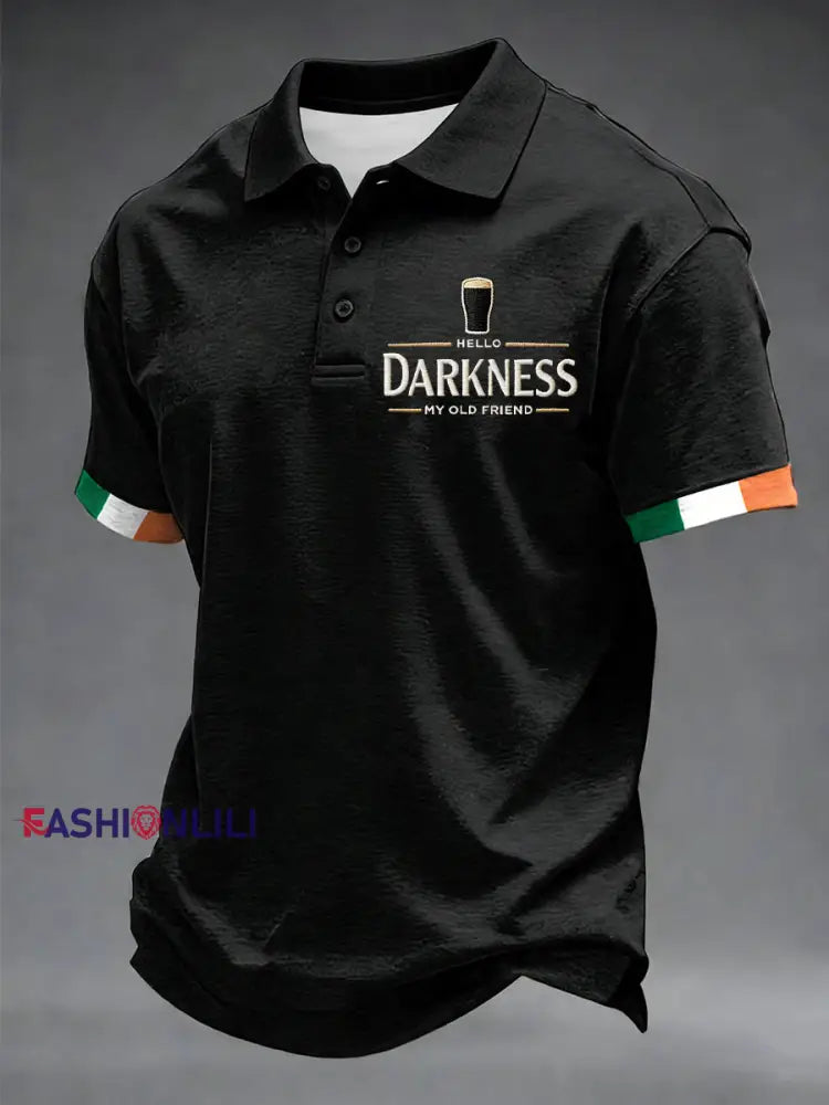 Men’s Hello Darkness My Old Friend shirt Black / S