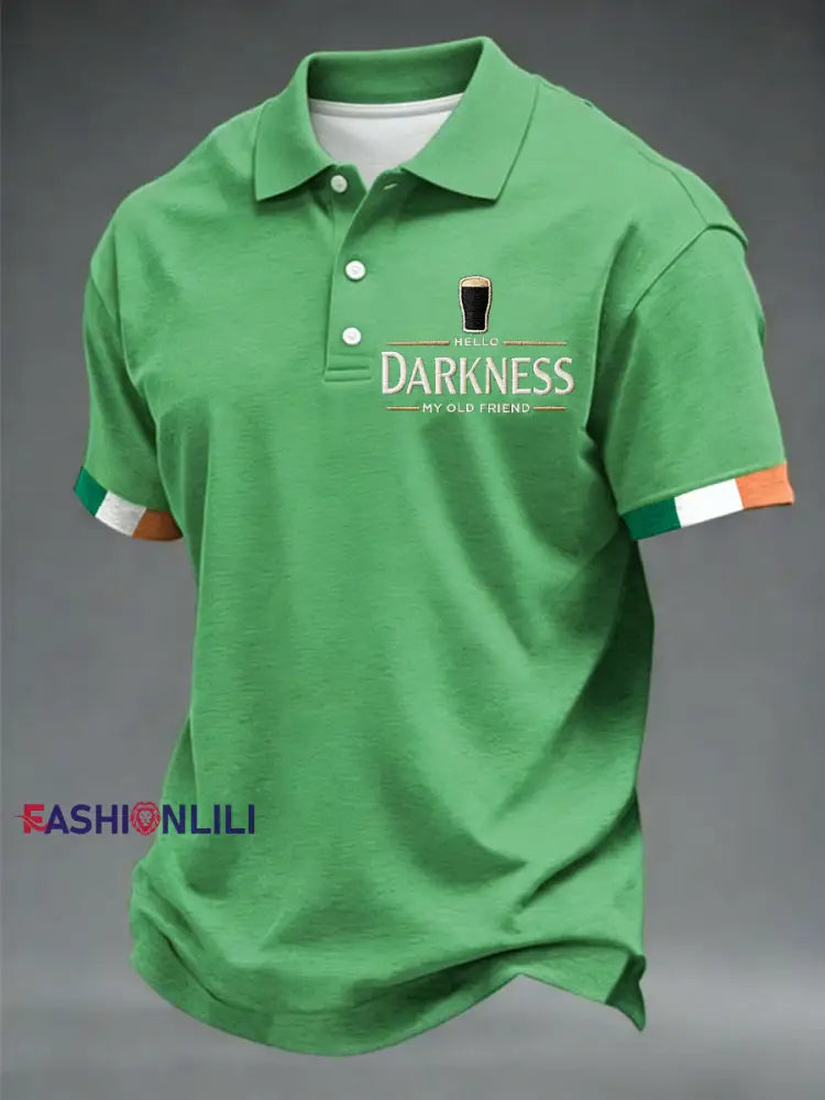 Men’s Hello Darkness My Old Friend shirt Green / S