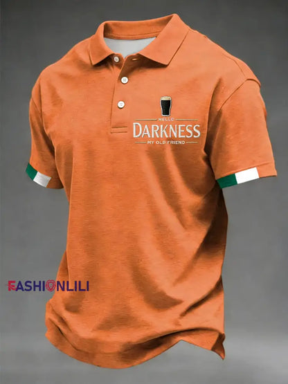 Men’s Hello Darkness My Old Friend shirt Orange / S