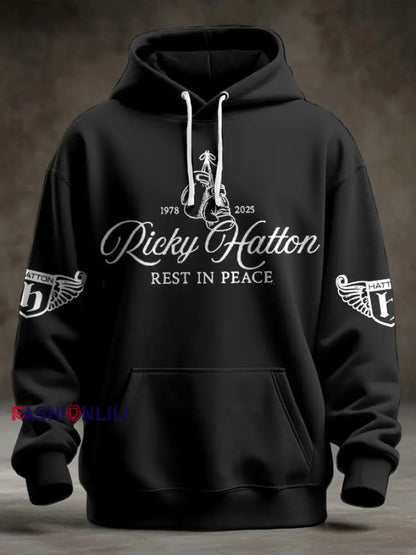 Men’s Hitman Rip Printed Hoodie Black / S