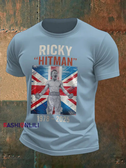 Men’s Hitman Rip Printed T-shirt Sky Blue / S