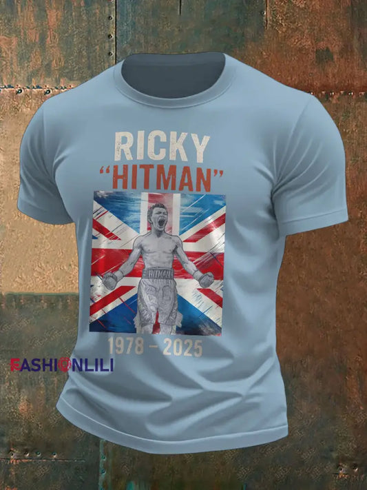 Men’s Hitman Rip Printed T-shirt Sky Blue / S