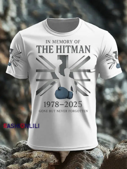 Men’s Hitman Rip Printed T-shirt White / S