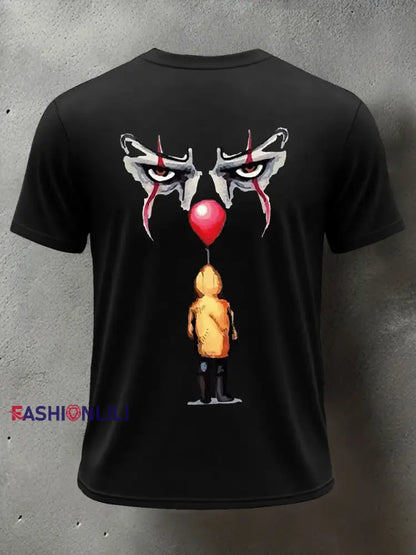 Men’s Horror Halloween You’ll Float Too Short Sleeve T-shirt