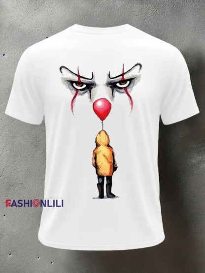 Men’s Horror Halloween You’ll Float Too Short Sleeve T-shirt