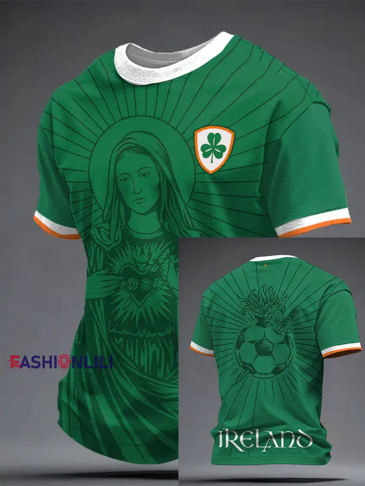 Men’s Ireland Rubgy Lover Printed T-shirt Green / S