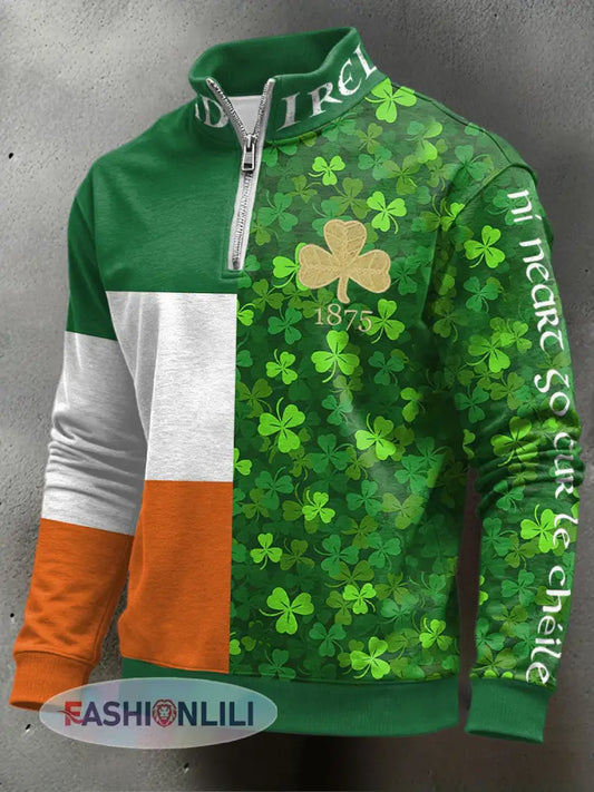 Men’s Ireland Rugby Lover Printed Sweatshirt - Green / S