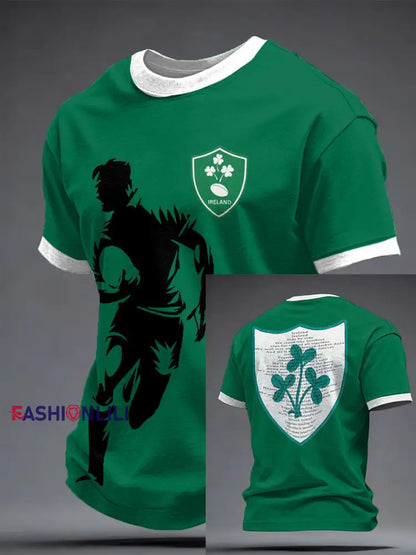 Men’s Ireland Rugby Lover Printed T-shirt Green / S