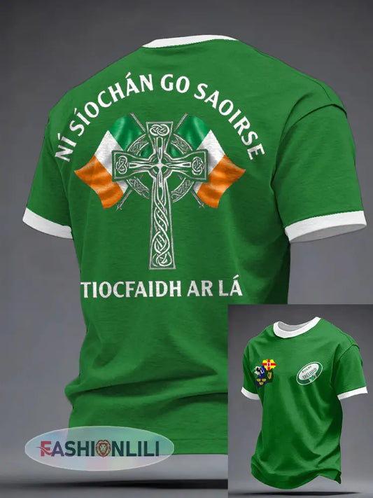 Men’s Ireland Rugby Lover Printed T-shirt - Green / S