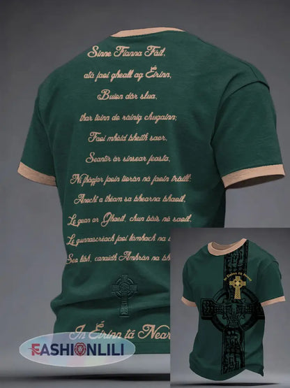 Men’s Ireland Rugby Lover Printed T-shirt - Green / S