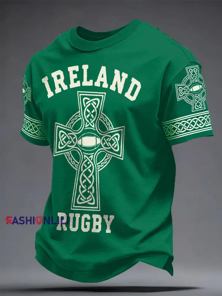 Men’s Ireland Rugby Lover Printed T-shirt Green / S