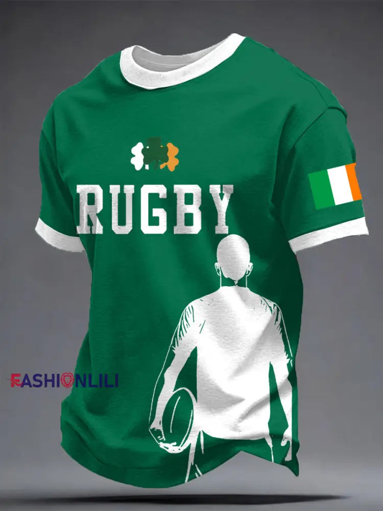 Men’s Ireland Rugby Lover Printed T-shirt Green / S