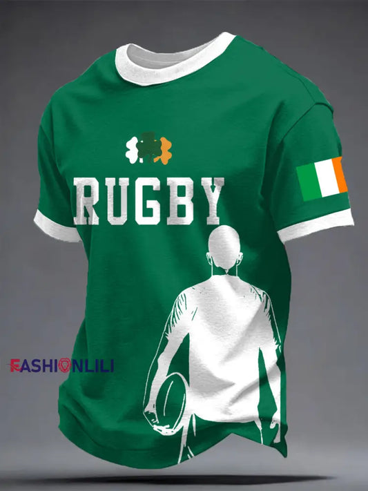 Men’s Ireland Rugby Lover Printed T-shirt Green / S