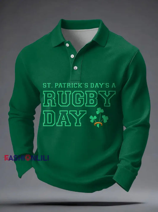 Men’s Ireland Rugby Lover Shouler 2 Shoulder Printed Casual Tops Green / S