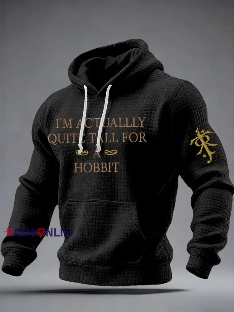 Men’s JRR Rings Books Lover Printed Hoodie Black / S